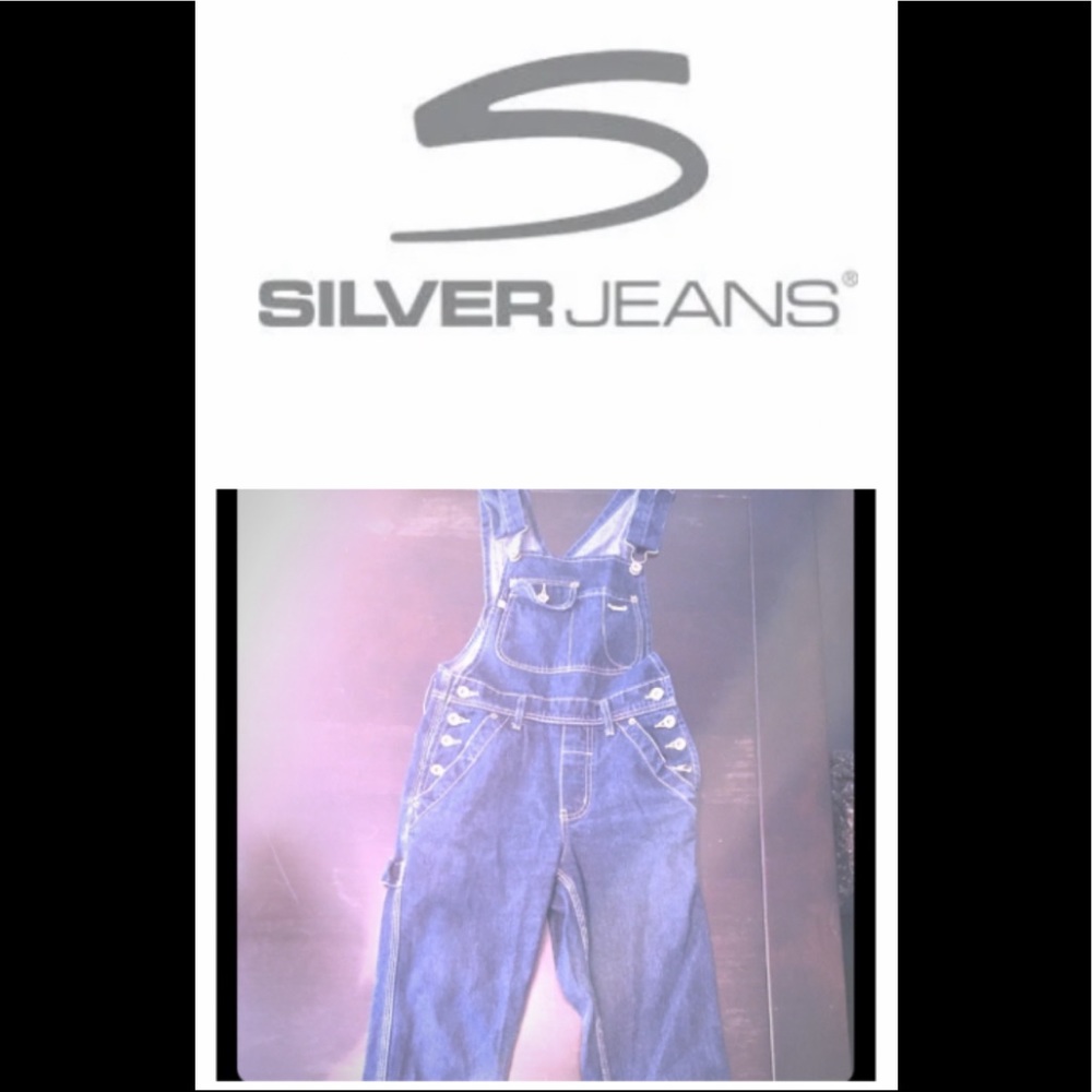 Vintage Silver Jeans Overalls
